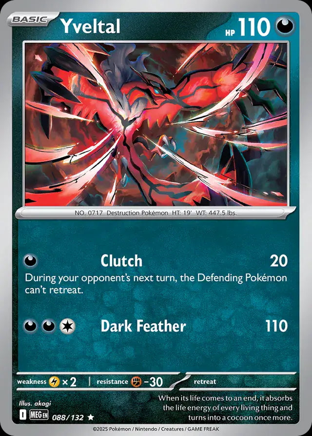 Mega Evolution Holo Yveltal #088/132